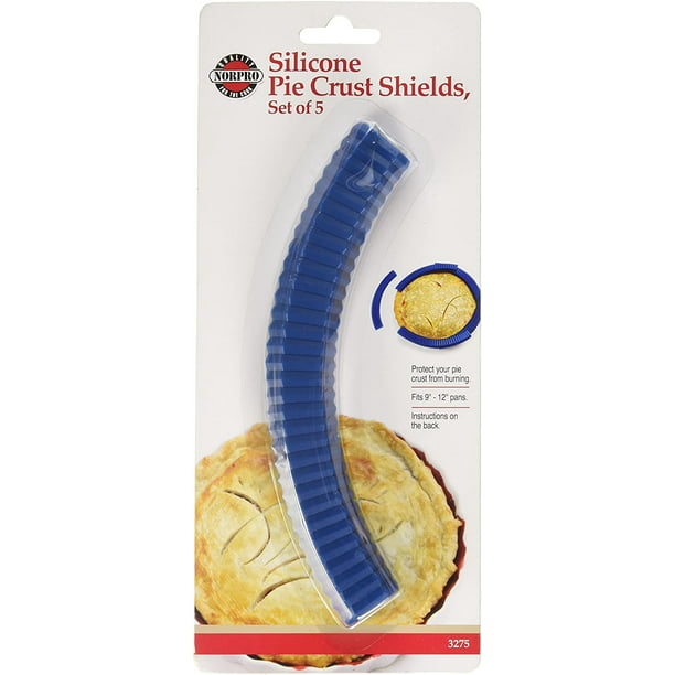 Norpro Reusable Silicone Pie Crust Shield Fits Up To 10" Prevents Burning Spills